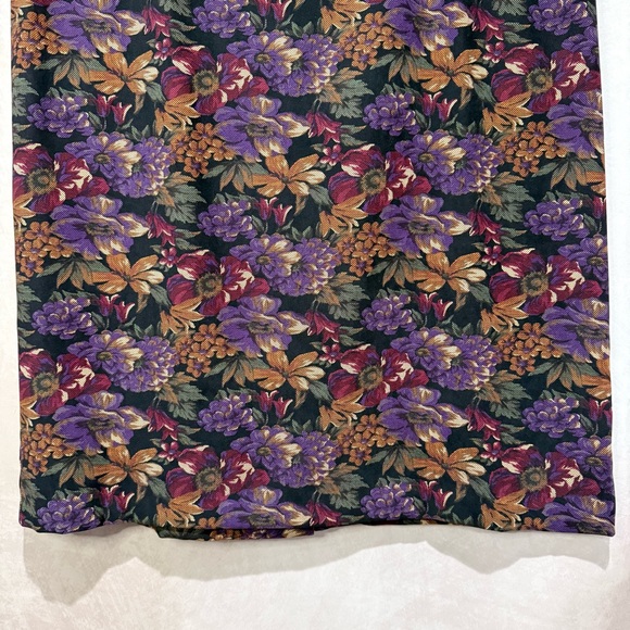 Briggs New York Plus Size 20W Midi Skirt Floral Slit Whimsigoth Dark Academia - Picture 3 of 10